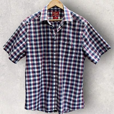 RM WILLIAMS Mens Short Sleeved Gingham Shirt - Size XL • $25