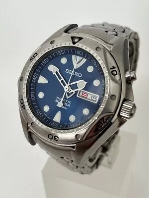 Seiko 5M43-0D70 Kinetic SBBW069 Scuba Divers Watch 200m From JAPAN • £149