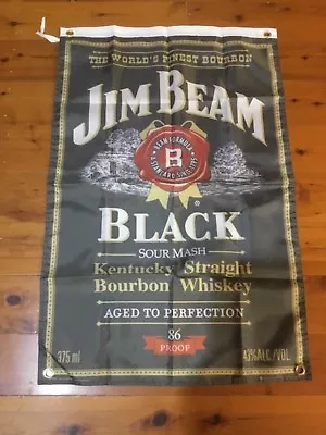 Jim Beam Black Bourbon Poster Man Cave Flag Banner Wall Hanging Home Decor Idea  • $33