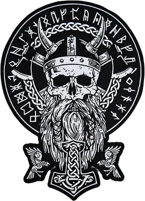 Odin Large Large Back Embroidered Patch For Vest / Iron-on / Sew On Multicolor • $19