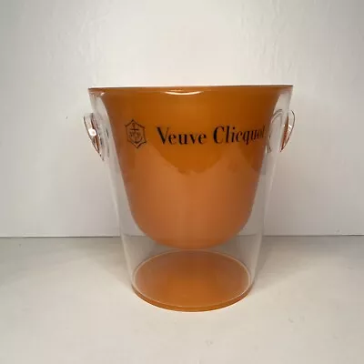 Veuve Clicquot Ice Bucket Champagne Orange Acrylic Vintage • £50