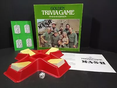 Vintage Mash Golden Trivia Card Game Original 1984 Edition UNPUNCHED! COMPLETE! • $34.99