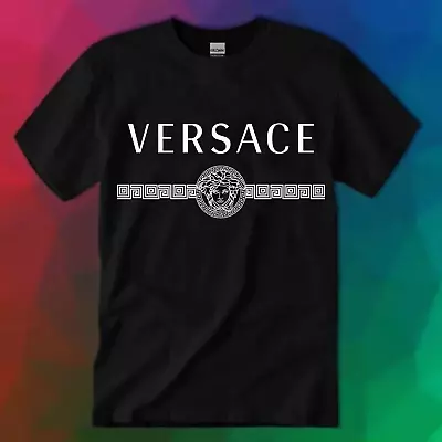 LIMITED!!Versace Logo Unisex T-shirt Size S-5XL PRINTED FANMADE Multi Color • $20.90