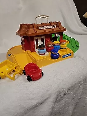 Vintage Fisher Price Chunky Little People McDonalds Drive Thru Playset 1989  • $65