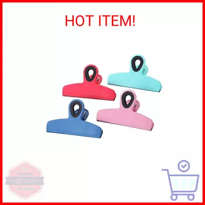 Mr. Pen- Chip Bag Clips Magnetic Clips 4 Pack 5 Inches Wide Heavy Duty Bag  • $12.64