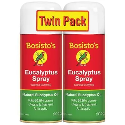 Bosisto's Eucalyptus Spray 200g Twin Pack • $16.99