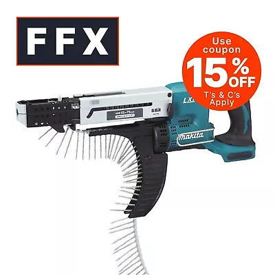 Makita DFR750Z 18v LXT 75mm Auto Feed Screwdriver Bare Unit Drywall Collated  • £249.87