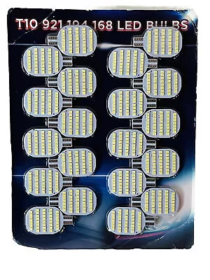 T10 921 194 168 LED Interior Ceiling Dome Light Bulbs 20 Pack • $8.25