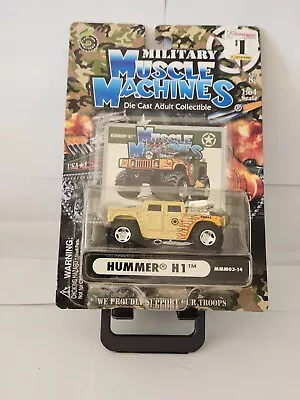 2003 Muscle Machines Military Hummer H1  W / Flames Tan  MMM03-14  N33 • $10.13