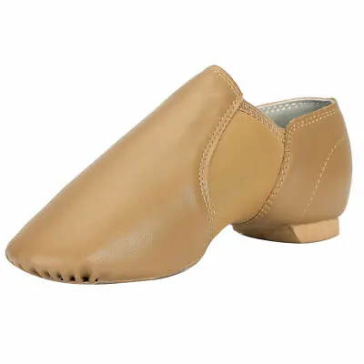 Synthetic Leather Jazz Shoes Slip On For Women And Men's Dance Shoes Us Sell New • $32.64