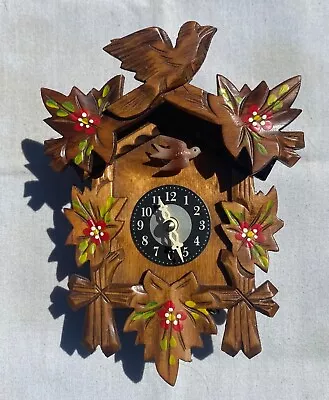 Vintage Engstler Black Forest German Bavarian Bird Cuckoo Clock Battery Operated • $49.55