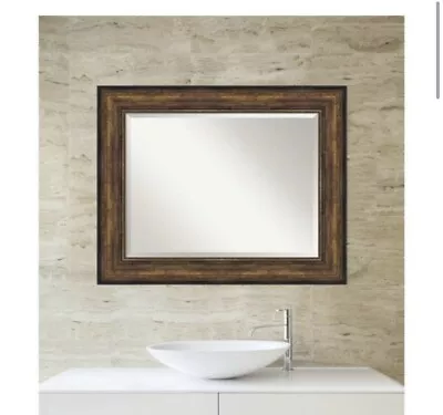 Amanti Art Medium Rectangle Bronze Bronze/Copper Metallic Modern Mirror • $105