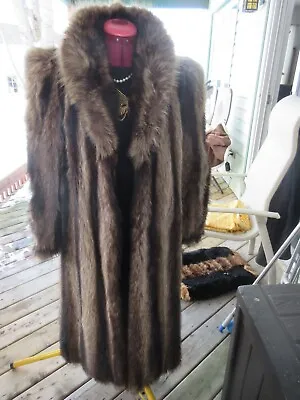 $250 • Buy #R24 Sweet Little Raccoon Fur Coat Regular Fit Size 9/12 Medium Color Brown,