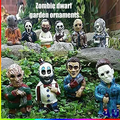 Horror Garden Gnome Statues Easter Undead Sculpture Resin Home Garden Decoration • $16.99