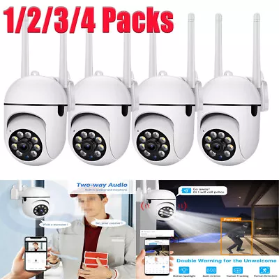 1/4 PC 1080P Wireless WiFi Security Camera System Smart Outdoor Night Vision Cam • $48.89