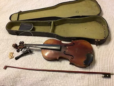 Vtg Joseph Guarnerius Fecit Cremonae Anno 1736 IHS Violin W/Case &Bow For Repair • $175