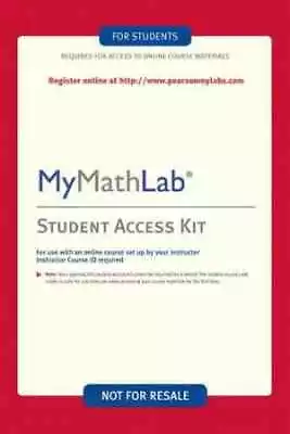 MyMathLab: Student Access Kit - Printed Access Code - New A • $10.67