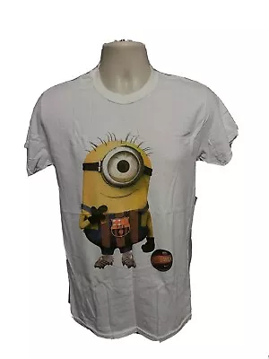 One Eye Minion FCB Barca Barcelona Adult Small White TShirt • $15