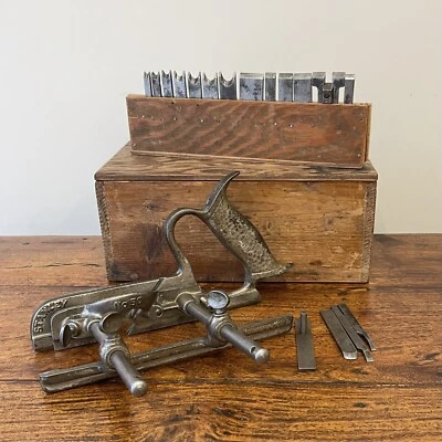 £75 • Buy Vintage Stanley USA No 50 Combination Plough Plane. Inc 16 Cutters.