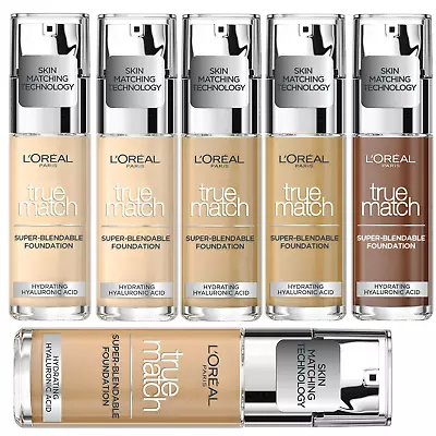 L'Oreal Paris True Match Liquid Foundation 30ml -CHOOSE YOUR SHADE • £9.99