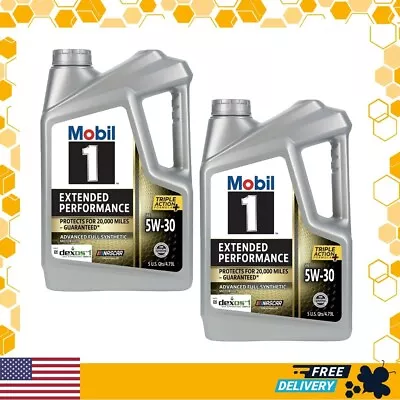 Mobil 1 Extended Performance Full Synthetic Motor Oil 5W-30 5 Qt Pack Of 2 • $55.10