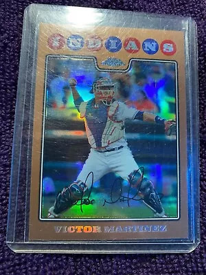 Victor Martinez #17 2008 Topps Chrome Refractor (Cleveland Indians) S#: 460/599 • $5.99