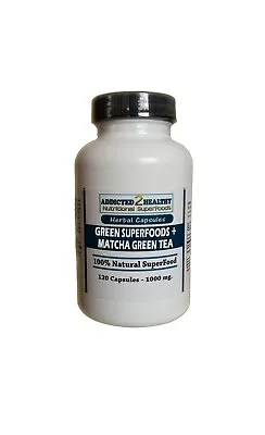 $14.79 • Buy 120 Green SuperFoods + Matcha Green Tea Capsules - Immunity, Energy,Antioxidants