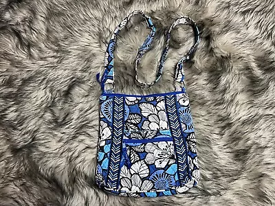 Vera Bradley Blue Floral Quilted Small Tote Bag • $11.99