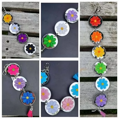 Suncatchers / Mobiles - LGBTQ+ Flag Colours  - Flowers & Mirrors • £7.99