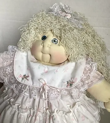 1988 Cabbage Patch Kid Soft Sculpture DAISY JEANETTE  22” Doll Papers • $95