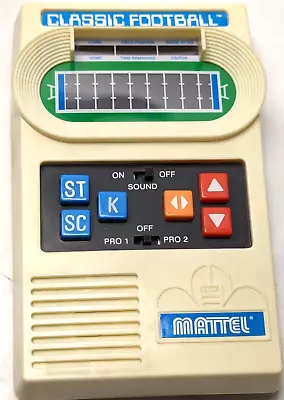 Vintage 2000 Mattel Classic Football Electronic Handheld Game Tested • $29.99