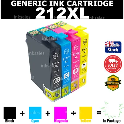 $159 • Buy Generic 212XL 212 XL Ink Cartridge For Epson WF-2830 WF-2850 XP-2100 XP-4100