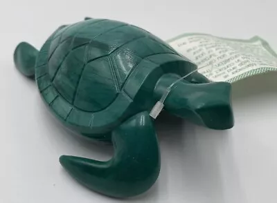 Vintage Green Turtle Tortoise Paper Weight Massager 1998 Haynes 6  Tag Attached • $15.99