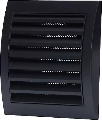 4'' Inch Anthracite Air Vent Cover And Louvered Bathroom Exhaust Vent Black New • $27.92