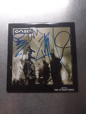 Oasis Promo Cd. Fully Signed By The Band. Great Condition Genuine And Authentic. • £199.99