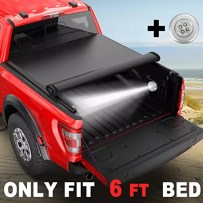 6FT Bed Truck Tonneau Cover For 1994-2003 Chevy S10 GMC Sonoma S15 Soft Roll Up • $135.95