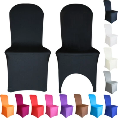 £195.95 • Buy Time To Sparkle Chair Covers Spandex Stretch Seat Cover Dining Wedding White