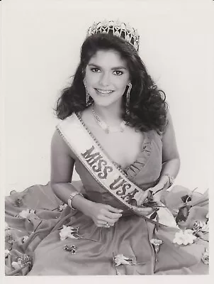 1986 Press Photo Winner Of The Miss USA Beauty Pageant Laura Martinez Harring • $10.25