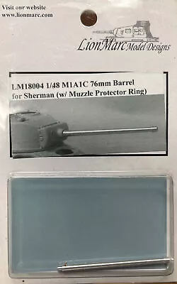 LionMarc 18004 1/48 M1A1C 76mm Barrel For Sherman • $5