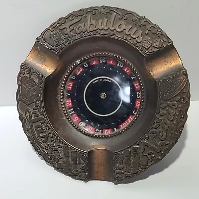 Vintage 5  ASHTRAY Fabulous Las Vegas Spinning Roulette Wheel Working • $39