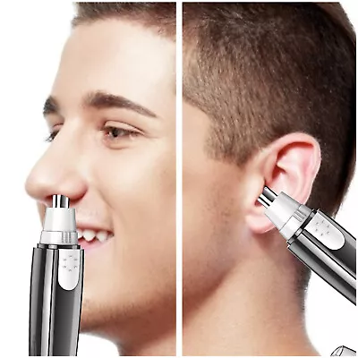 Electric Nose Ear Hair Trimmer Face Eyebrow Mustache Beard Shaver Clipper Unisex • $6.77