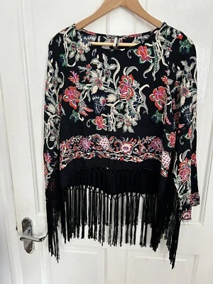 £10 • Buy Topshop Fringed Top