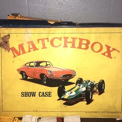 Vintage 1966 Matchbox Lesney Show Case Carrying Case  With Cars Read Description • $29.99