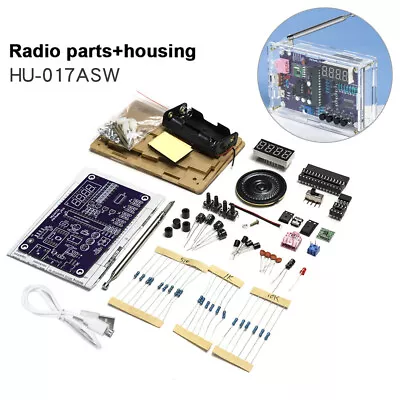 Electronic FM Radio Soldering Practice HU-017A RDA5807S FM Radio 87-108MHz Sets • £14.69