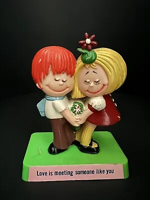 Vintage R. & W. Berries Co's Figurine  Love Is Meeting Someone...  1970's • $7.99