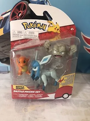 Charmander Glaceon And Geodude Battle Figure Set Pokémon 2022 • $20