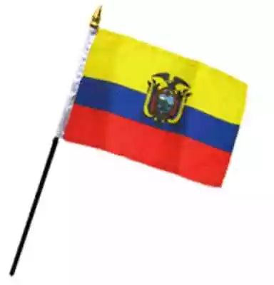 Wholesale Lot Of 6 Ecuador 4 X6  Desk Table Stick Flag • $9.88