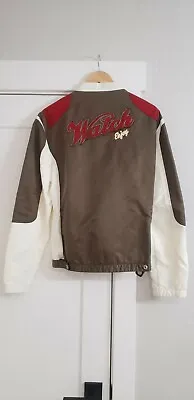 Energie. Men's Motorcycle Type Jacket. Red White  Brown. Vintage 2005 • $75