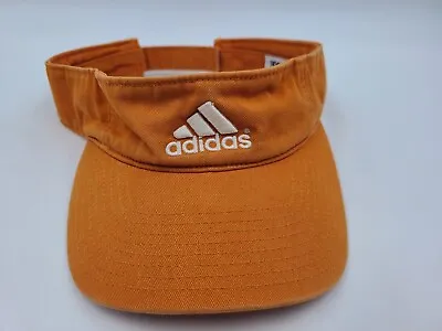 Adidas Sun Golf Visor Adjustable Hat Cap Tennis Dad Mom Men Women Orange White • $11.99