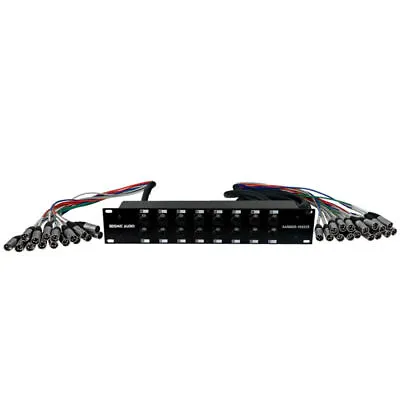 Seismic 16 Channel XLR TRS Combo Splitter Snake Cable - 3' And 10' XLR Trunks • $237.99